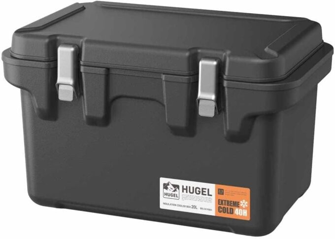 HUGEL 真空断熱クーラーボックス VITC-20 チャコールグレー