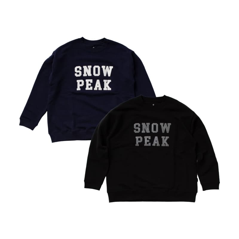 2023雪峰祭秋 snow peak Felt Logo Sweatshirt Pullover