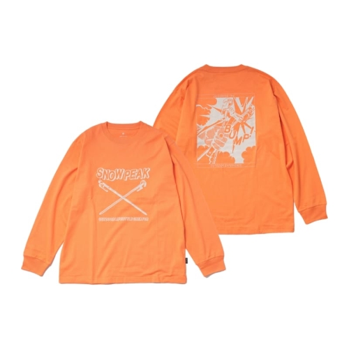 Solid & Delta Stake Long Sleeve T-Shirt Orange