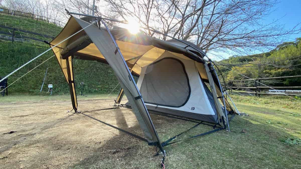 ウカ フルオープンでインナーテント2