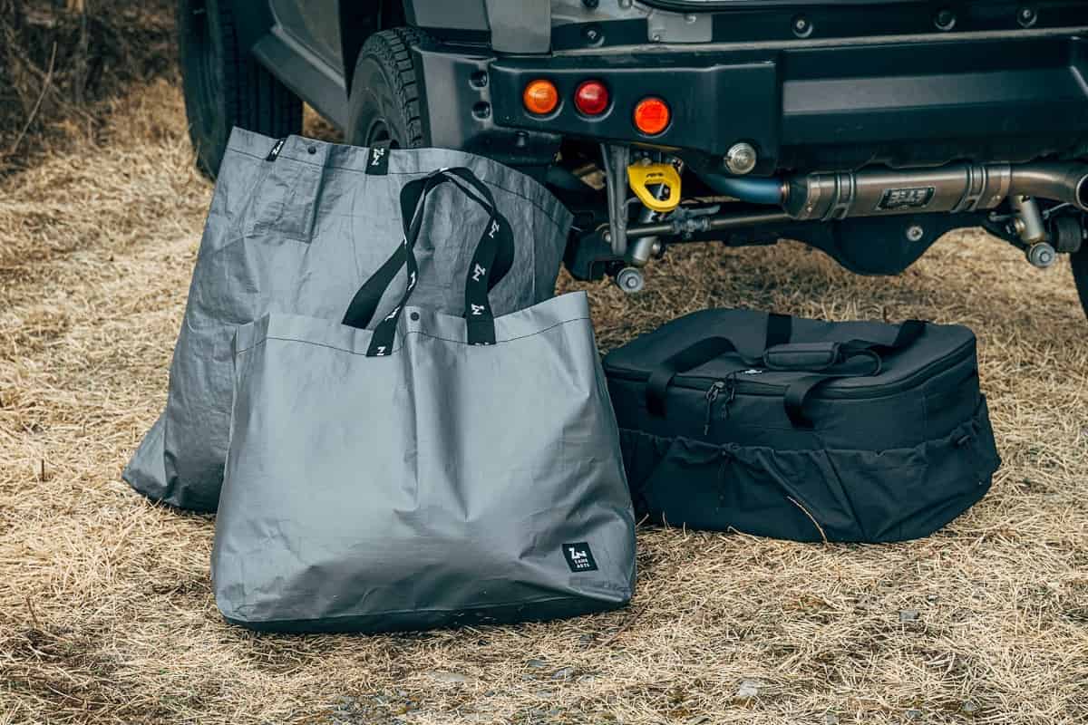 PEトートバッグ グレー