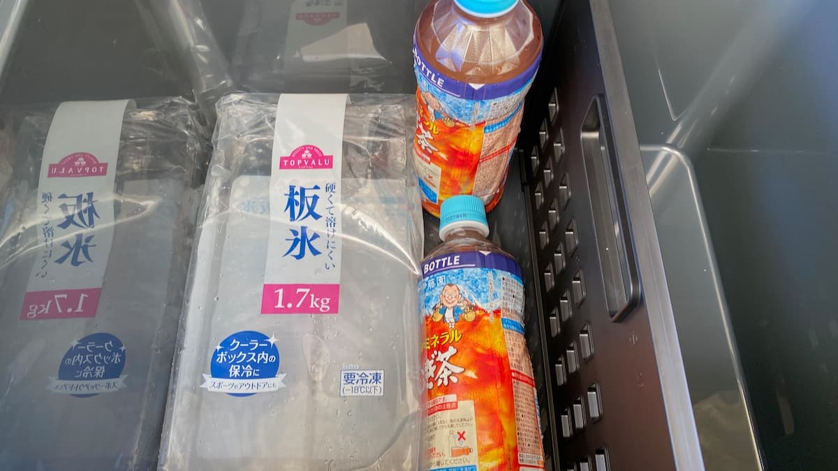 コアフラックス クーラーボックス VIP26L 保冷力レビュー 1日目13:00