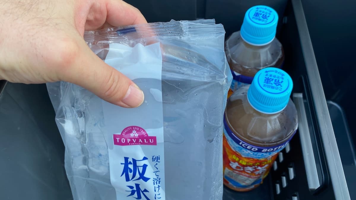 コアフラックス クーラーボックス VIP26L 保冷力レビュー 1日目18:00