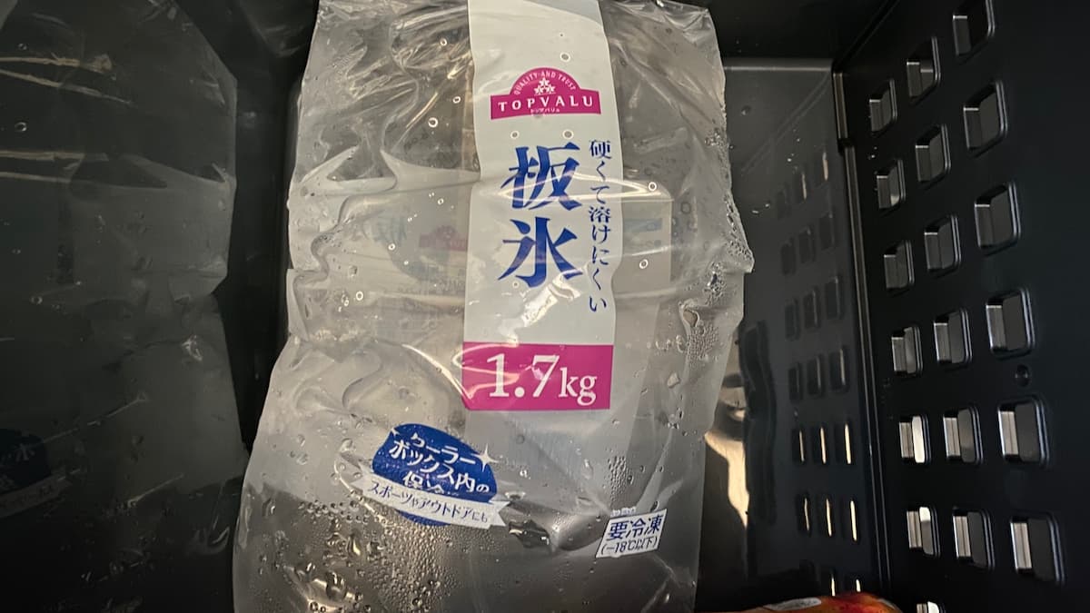 コアフラックス クーラーボックス VIP26L 保冷力レビュー 2日目19:00