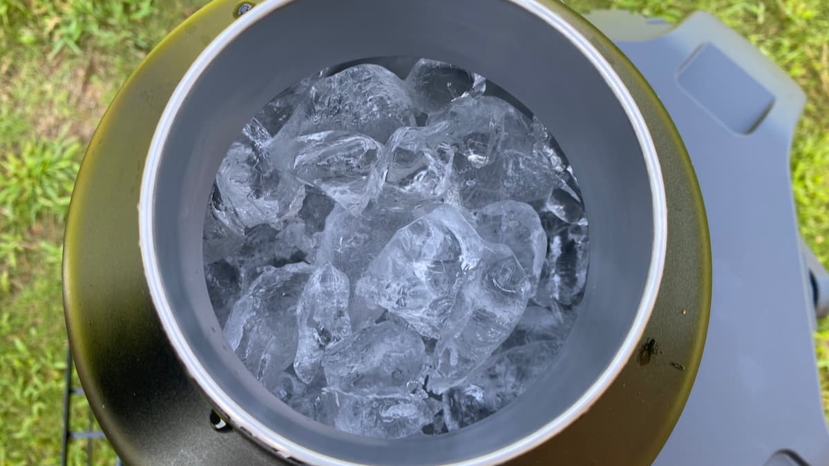 2日目 8時 アイスコンテナの氷の状態