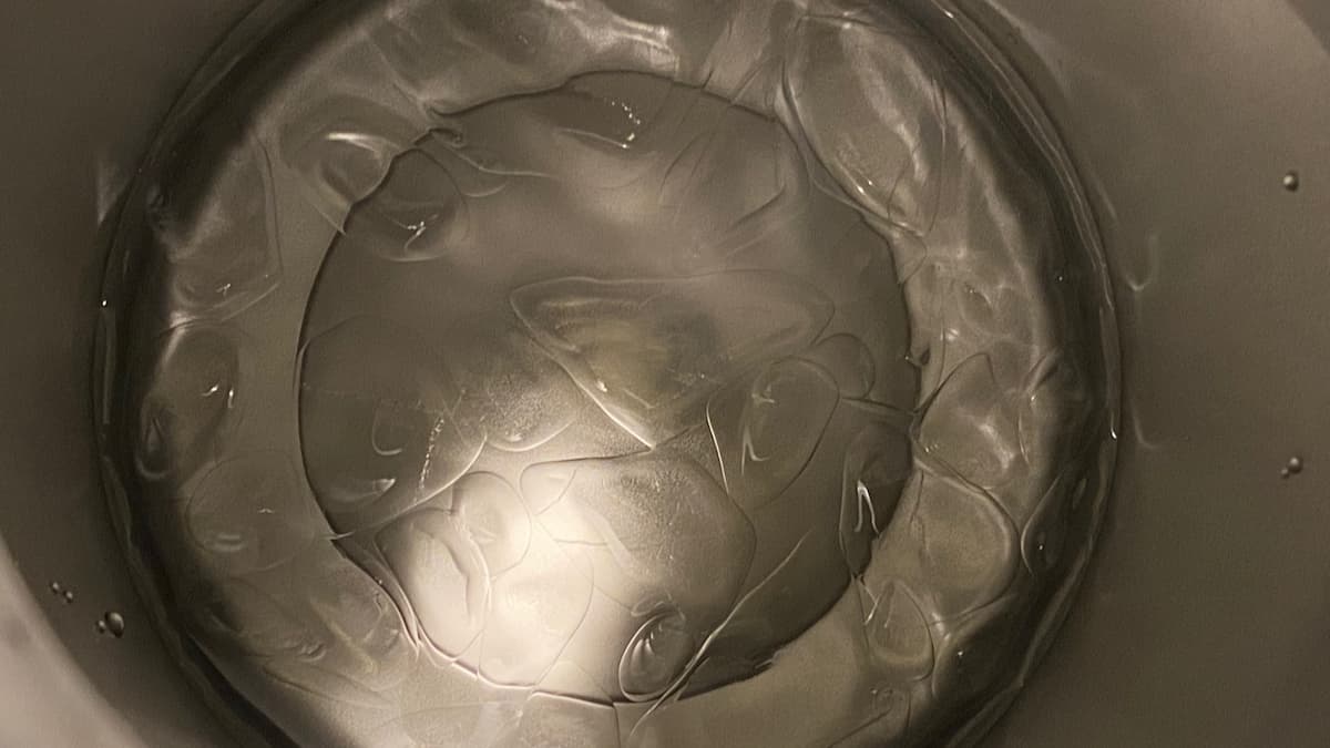 3日目 20時30分 アップ アイスコンテナの氷の状態